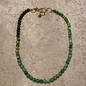 Chavez for Charity multi tone green adjustable necklace with gold detail